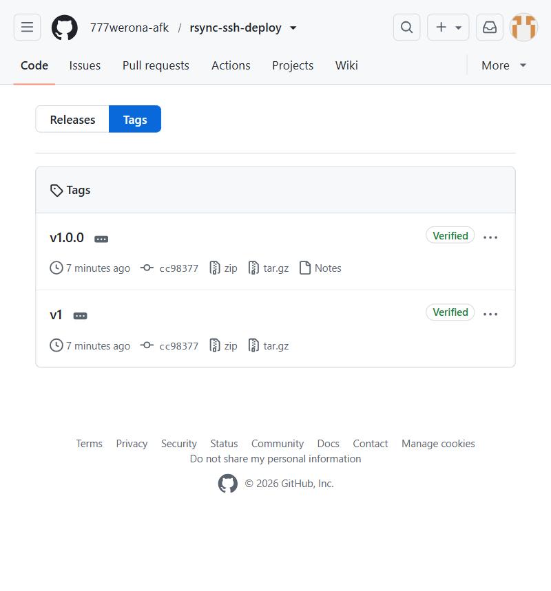 Теги v1.0.0 и v1 на одном коммите cc98377